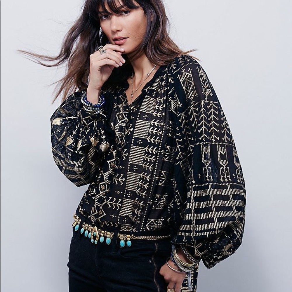 Free people New Romantics blouse tunic boho